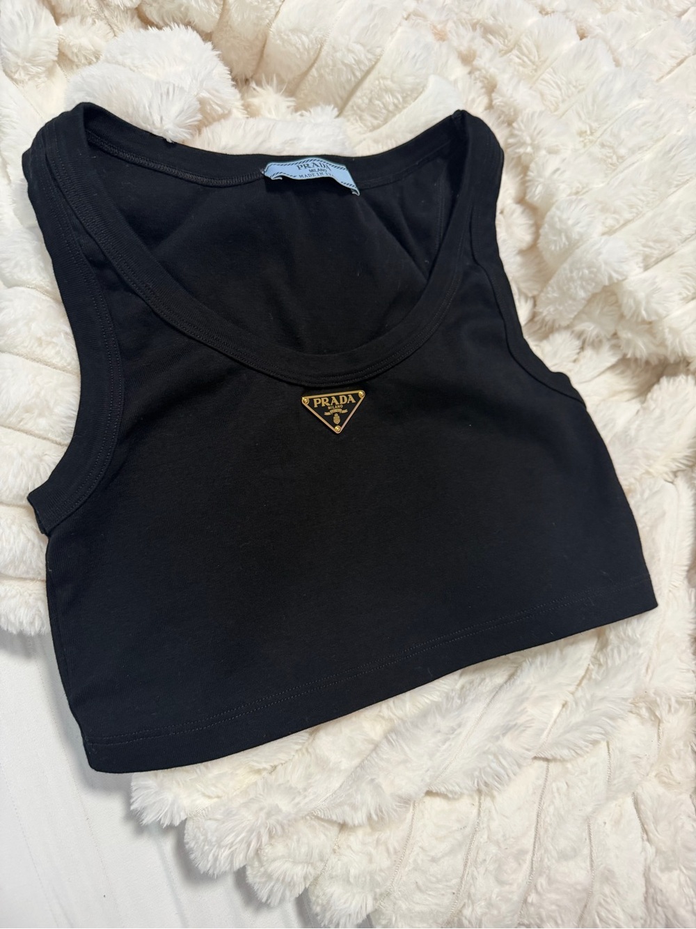 Prada Jersey Cropped Top size 38